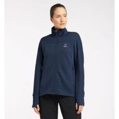 Haglöfs HAGLÖFS Betula Dame Mellemlager Jakke - Tarn Blue - Dame -Ski Fremme Butik 6050663n5 f21 mf m1 grey