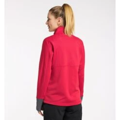 Haglöfs HAGLÖFS Betula Dame Mellemlager Jakke - Scarlet Red/Magnetite - Dame -Ski Fremme Butik 6050664nd f21 mf m2 grey