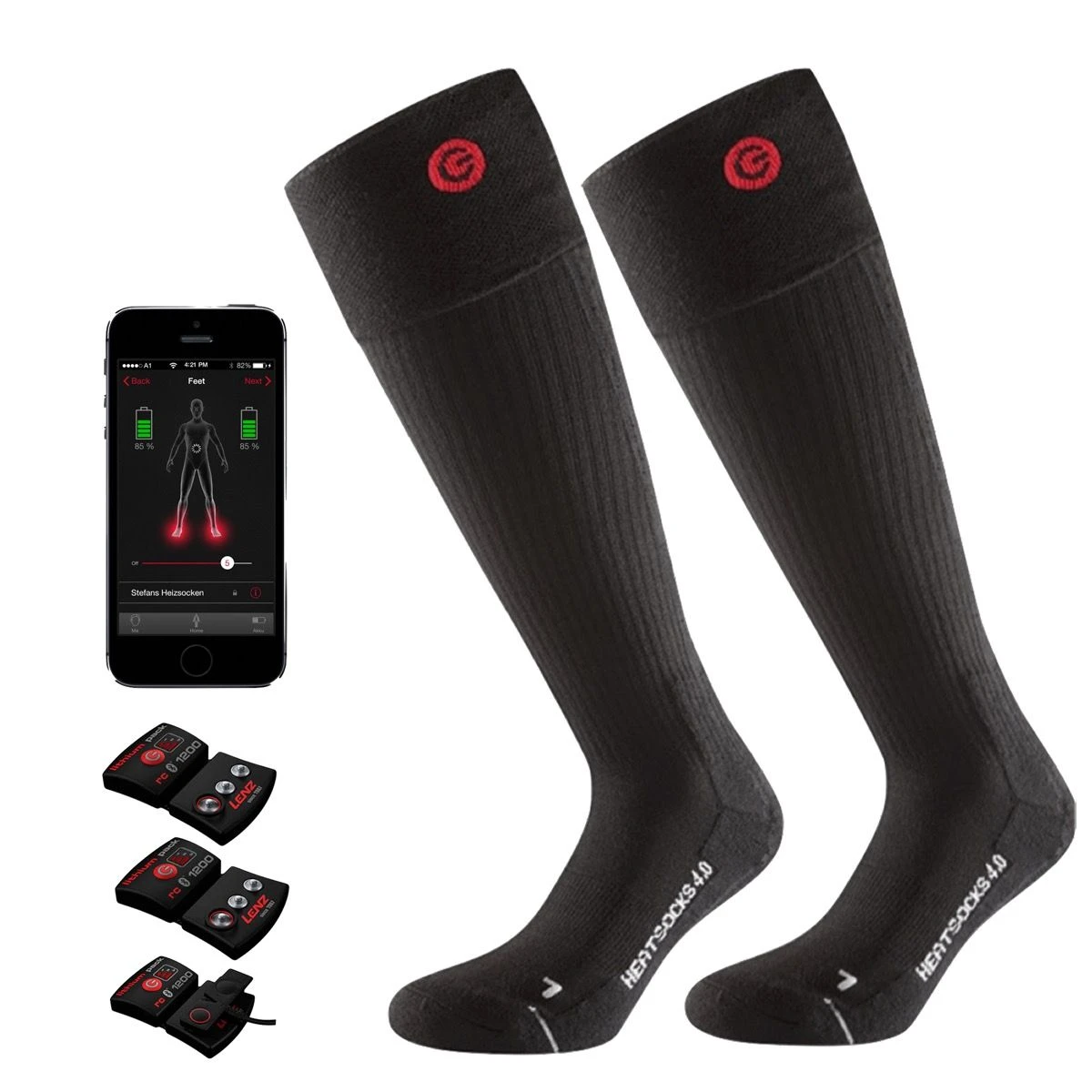 Lenz Heat 4.0 Toe Cap Varmesokker + Batteri 1 Lenz Heat 4.0 Toe Cap Varmesokker + Batteri