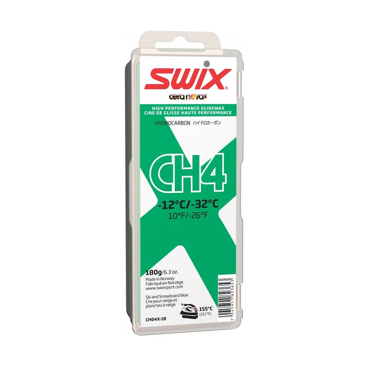 Swix CH4X Green, -12 °C/-32°C, 180g 1 Swix CH4X Green, -12 °C/-32°C, 180g